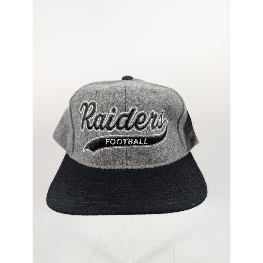 Vintage 90s Starter Los Angeles Oakland Raiders Wool Hat with Tags Broken Snap